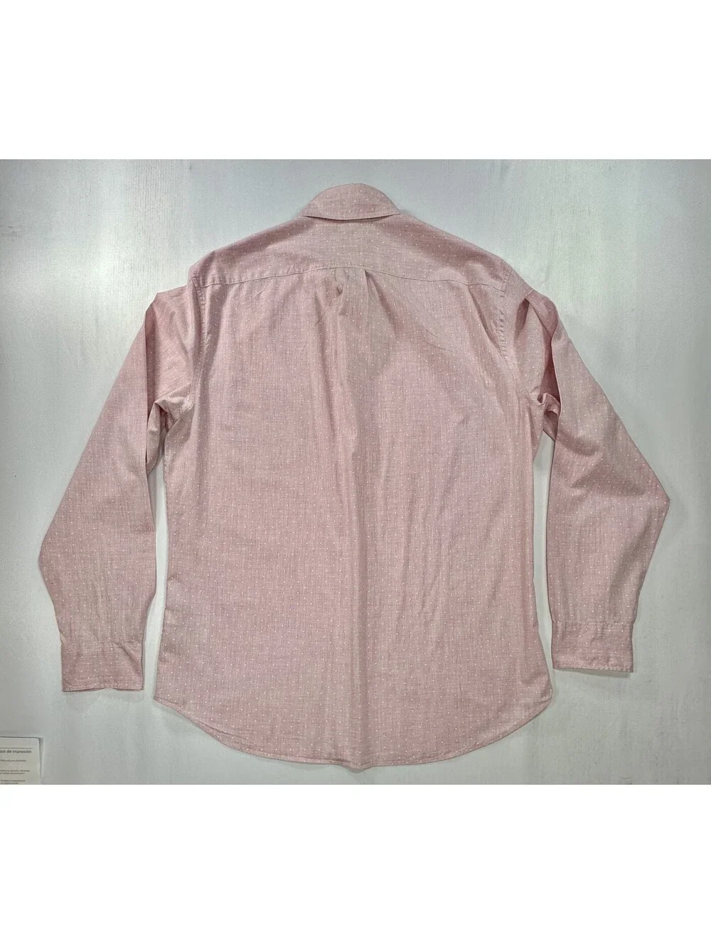 J Crew Classic Stretch Polka Dot Oxford Button Up Pink Men M